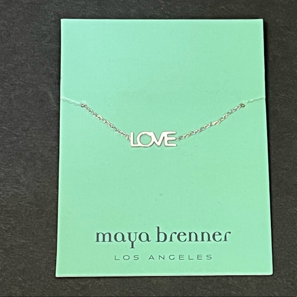 Nwt Maya Brenner Silver-Tone “Love” Bracelet From Fff — image 3 of 8
